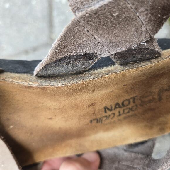 Naot Kayla Womens EU Sz 40, US 9 Wedge Sandals Soft Leather - Picture 9 of 12